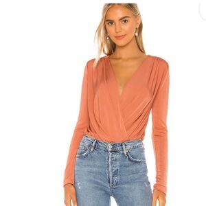 Free People Turnt Bodysuit in Ginger Spice size Small